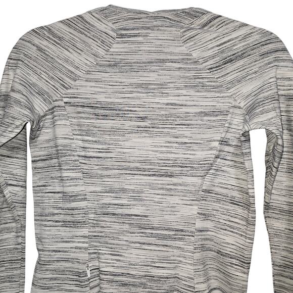 Lululemon Runderful Long Sleeve Space Dye Camo White Silver Spoon Size Small - Picture 7 of 8
